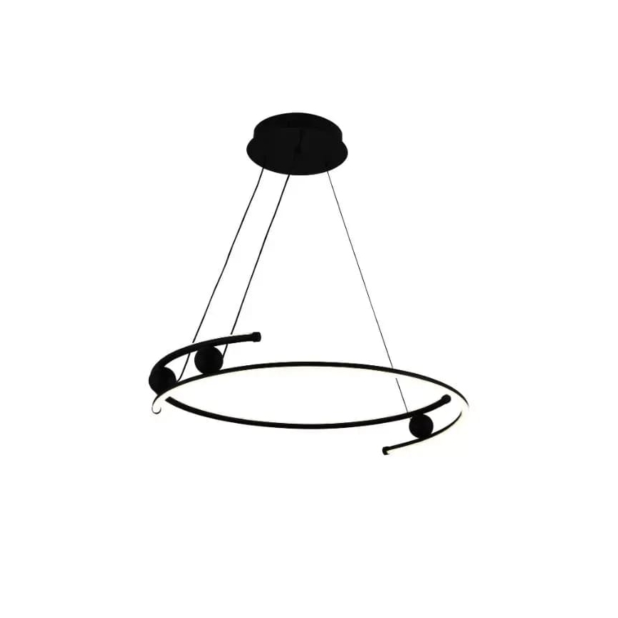 Светодиодная регулируемая люстра на тросе LED/50 Вт/230 В 3000-6500K диаметр 60 см + пульт дистанционного управления
