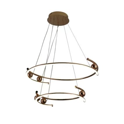 Светодиодная регулируемая люстра на тросе LED/80W/230V 3000-6500K диаметр 60 см + пульт дистанционного управления