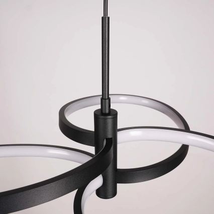Светодиодная люстра на тросе RIBBON LED/25W/230V 4000K чёрная