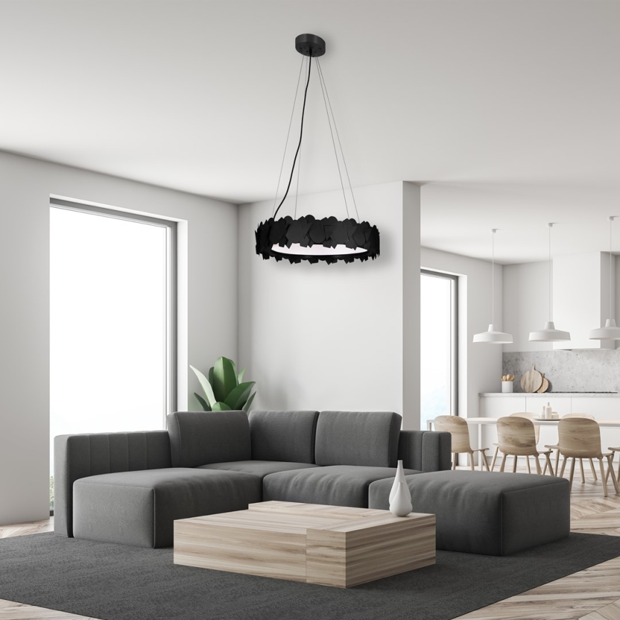 Светодиодная люстра на тросе SOHO LED/24W/230V чёрная