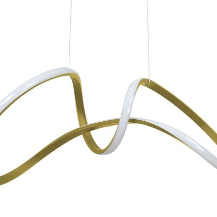 Светодиодная люстра на тросе TESORO LED/48W/230V золотая