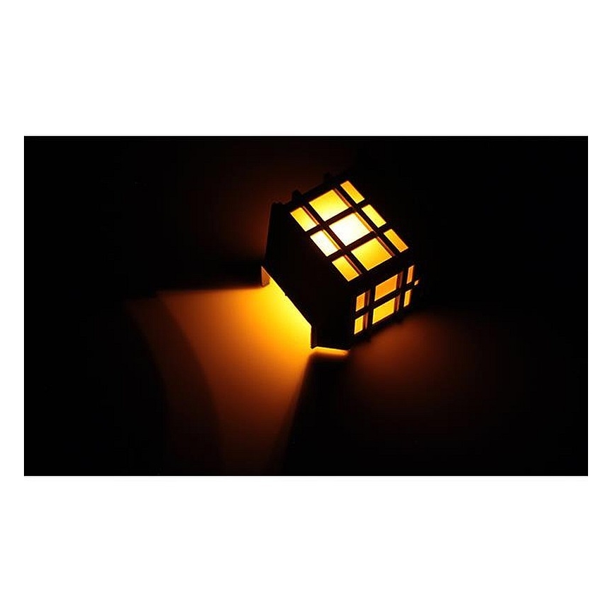 Светодиодная настенная лампа на солнечной батарее с датчиком освещенности LED/2V 70 mAh IP44