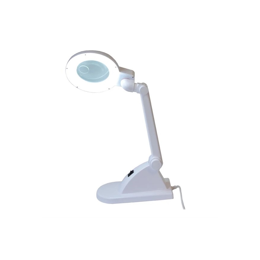 Светодиодная настольная лампа с лупой LED/6W/230V белая