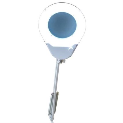 Светодиодная настольная лампа с лупой LED/9W/230V белый/блестящий хром