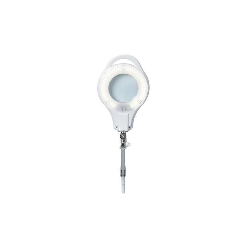 Светодиодная настольная лампа с регулированием яркости и лупой LED/10W/230V белая