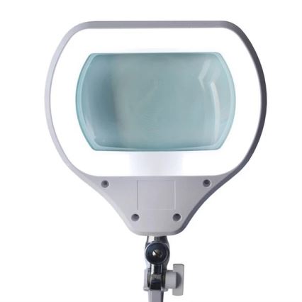 Светодиодная настольная лампа с регулированием яркости и лупой LED/12W/230V белый