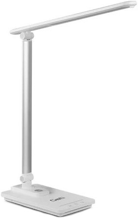 Светодиодная настольная лампа с регулированием яркости и USB LED/9W/230V 3000K/4000K/5500K белый