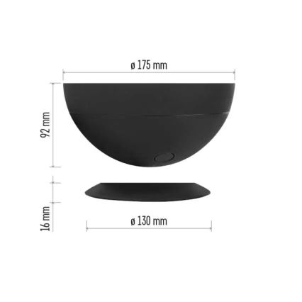 Светодиодная настольная RGB-лампа с регулированием яркости GoSmart LED/7W/230V Wi-Fi черный