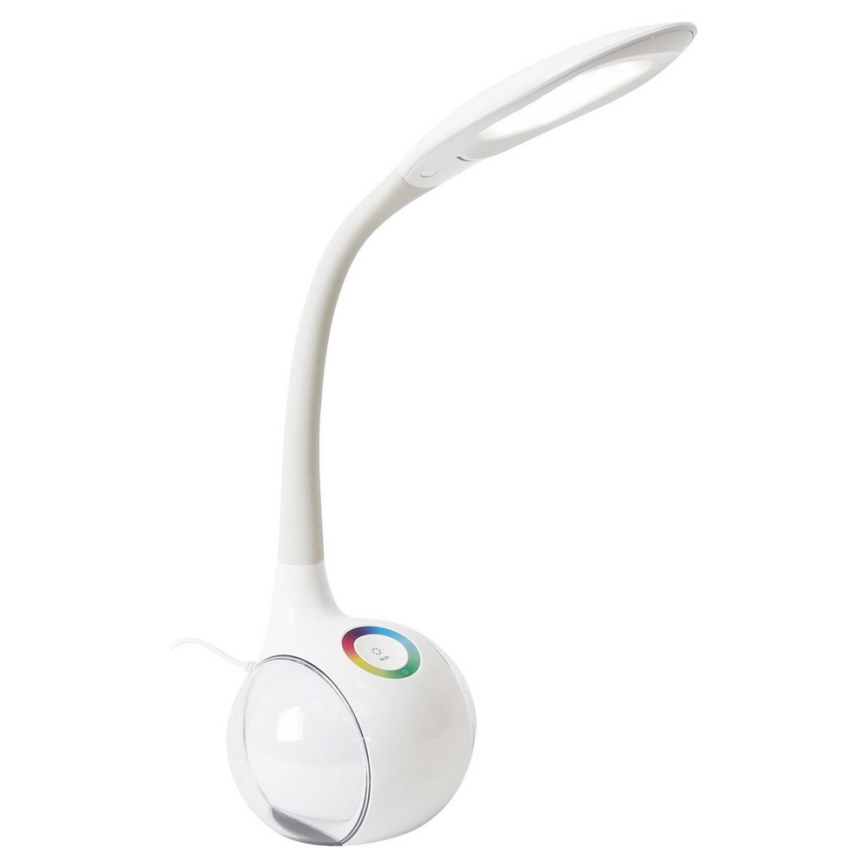 Светодиодная настольная RGB-лампа с регулированием яркости LED/7W/230V белый
