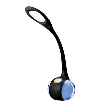 Светодиодная настольная RGB-лампа с регулированием яркости LED/7W/230V черный