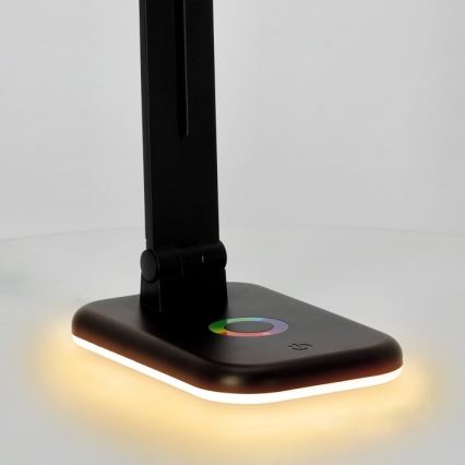 Светодиодная настольная RGBW-лампа с регулированием яркости NOBLITE LED/7W/5V 3000/4000/6500K черный