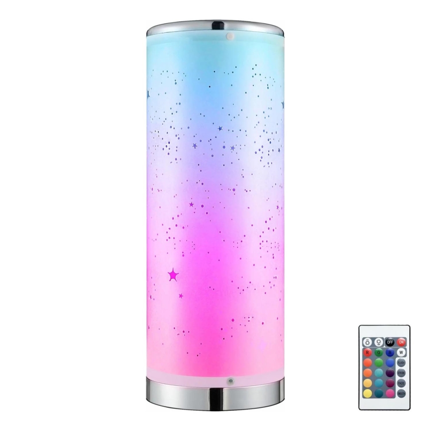 Светодиодная настольная RGBW-лампа с регулированием яркости STELLA MINI LED/5W/5V + дистанционное управление