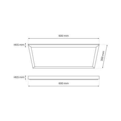 Светодиодная панель LED/24W/230V 4000K