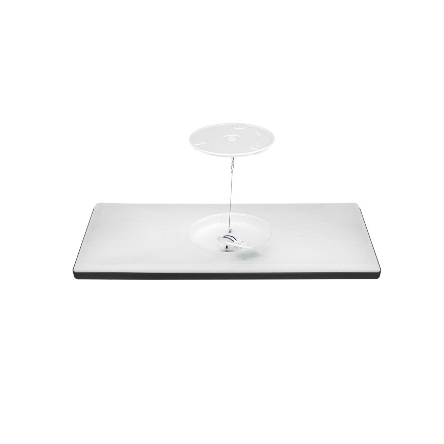 Светодиодная накладная панель NIVERA LED/32W/230V IP54 3000/4000/6000K 29,5x59,5 см черная