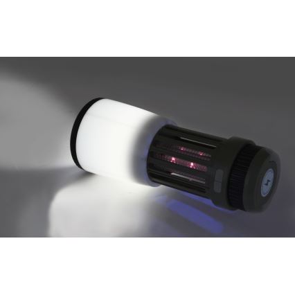 Светодиодная переносная аккумуляторная лампа с уничтожителем насекомых LED/2W/1800mAh/3xAAA IPX4 зеленый