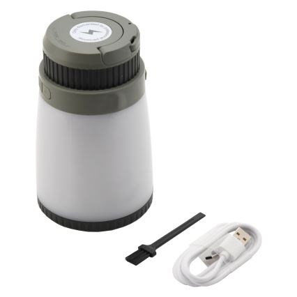 Светодиодная переносная аккумуляторная лампа с уничтожителем насекомых LED/2W/1800mAh/3xAAA IPX4 зеленый