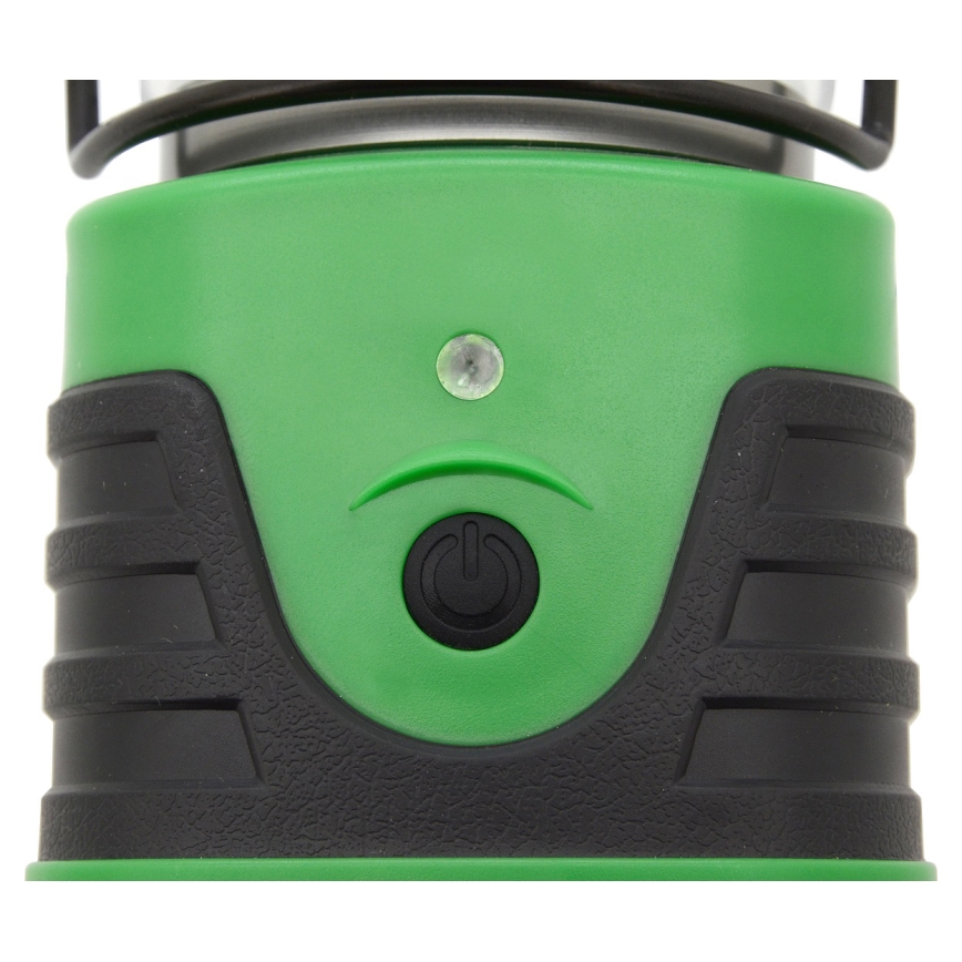 Светодиодная переносная лампа LED/3xLR20 IP44 черный/зеленый