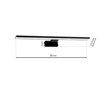 Светодиодная подсветка для зеркала SHINE BLACK LED/15W/230V IP44