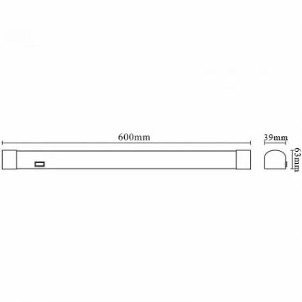 Светодиодная подсветка для зеркала в ванной комнате LED/15W/230V 4000K IP44