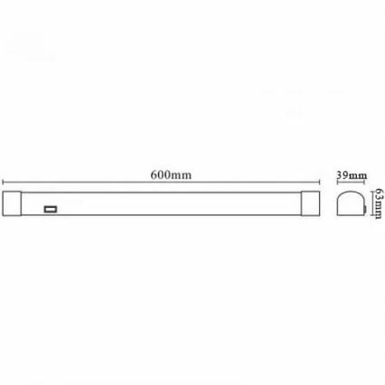 Светодиодная подсветка для зеркала в ванной комнате LED/15W/230V 4000K IP44