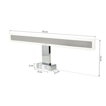 Светодиодная подсветка для зеркала в ванной комнате RAIN LED/10W/230V IP44