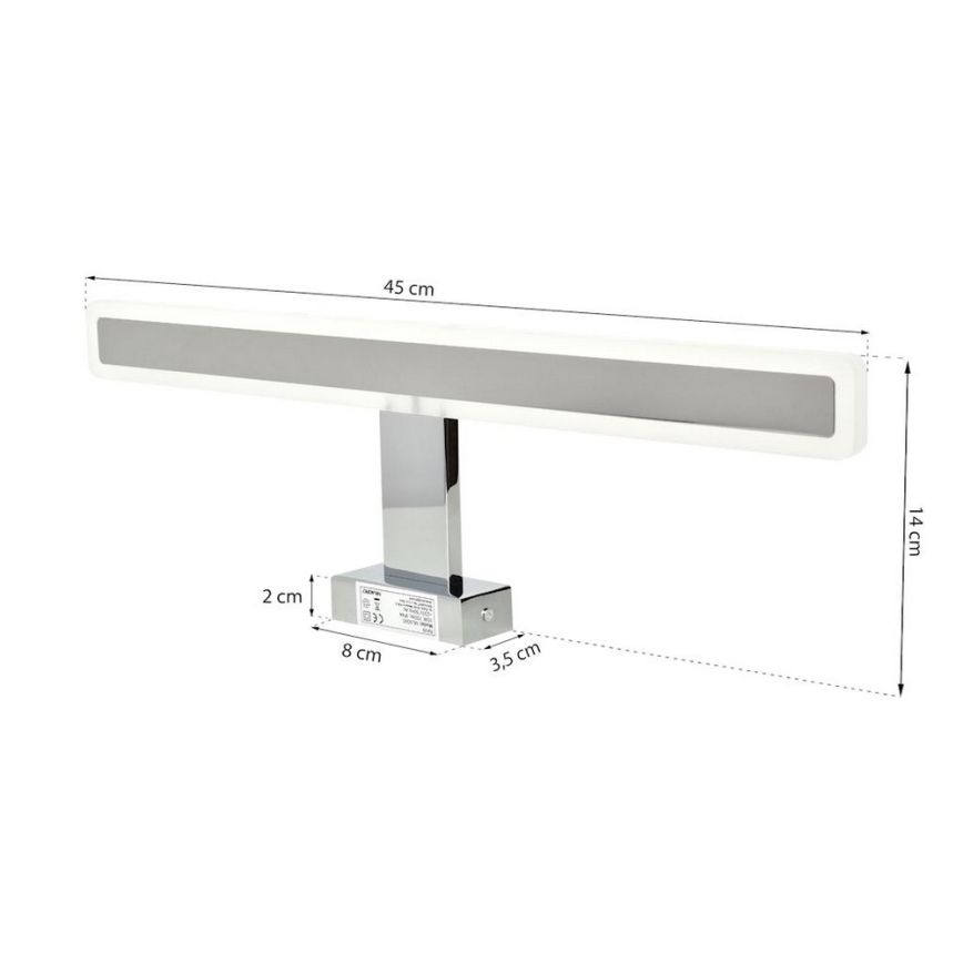 Светодиодная подсветка для зеркала в ванной комнате RAIN LED/10W/230V IP44