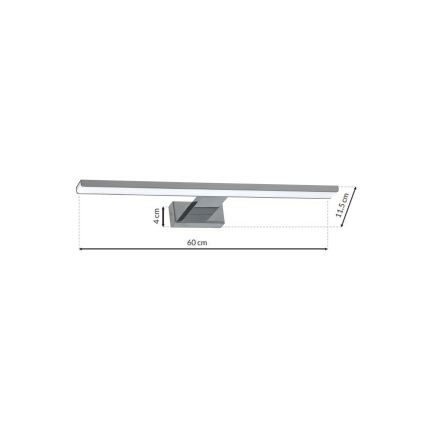 Светодиодная подсветка для зеркала в ванной комнате SHINE 1xLED/13,8W/230V IP44