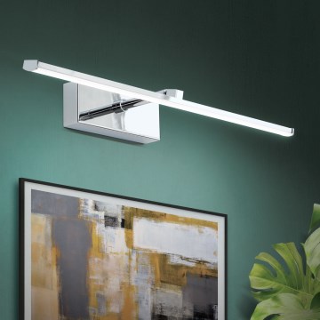 Светодиодная подсветка для картин PUBLIO LED/10W/230V 50 cm блестящий хром