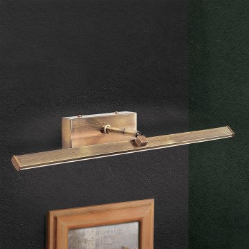 Светодиодная подсветка для картин PUBLIO LED/10W/230V 50 cm золотая/патина
