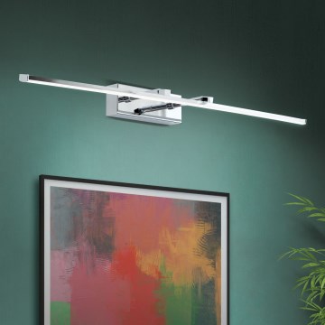Светодиодная подсветка для картин PUBLIO LED/15W/230V 75 cm блестящий хром