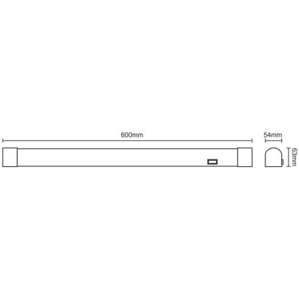 Светодиодная подсветка зеркала для ванной комнаты LED/15W/230V 4000K IP44