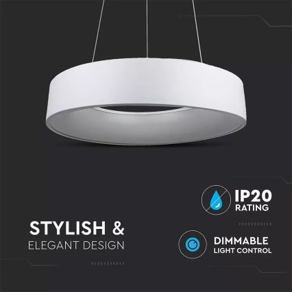 Светодиодная подвесная диммируемая люстра 1xLED/30W/230V