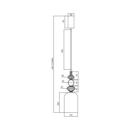 Светодиодная подвесная люстра ARTE LED/12W/230V диаметр 13 см черный
