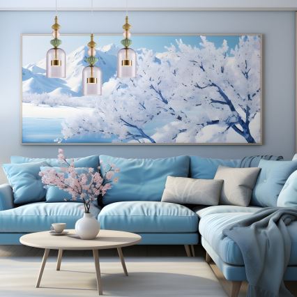 Светодиодная подвесная люстра ARTE LED/12W/230V диаметр 13 см латунь