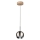 Светодиодная подвесная люстра BALL WOOD 1xGU10/5W/230V матовый дуб - сертифицировано FSC
