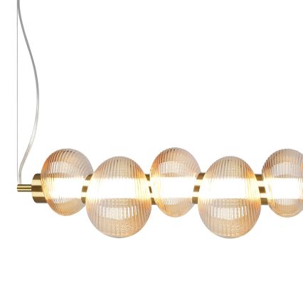 Светодиодная подвесная люстра BOLLA LED/32W/230V золотистый/дымчатый