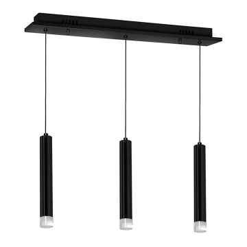 Светодиодная подвесная люстра CARBON 3xLED/15W/230V