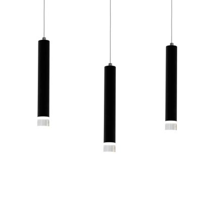 Светодиодная подвесная люстра CARBON 3xLED/15W/230V