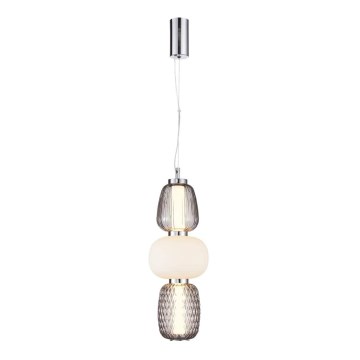 Светодиодная подвесная люстра CARO LED/28W/230V блестящий хром