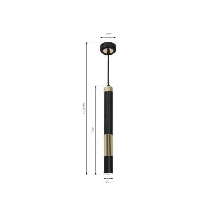 Светодиодная подвесная люстра DALLAS 1xGU10/3W/230V