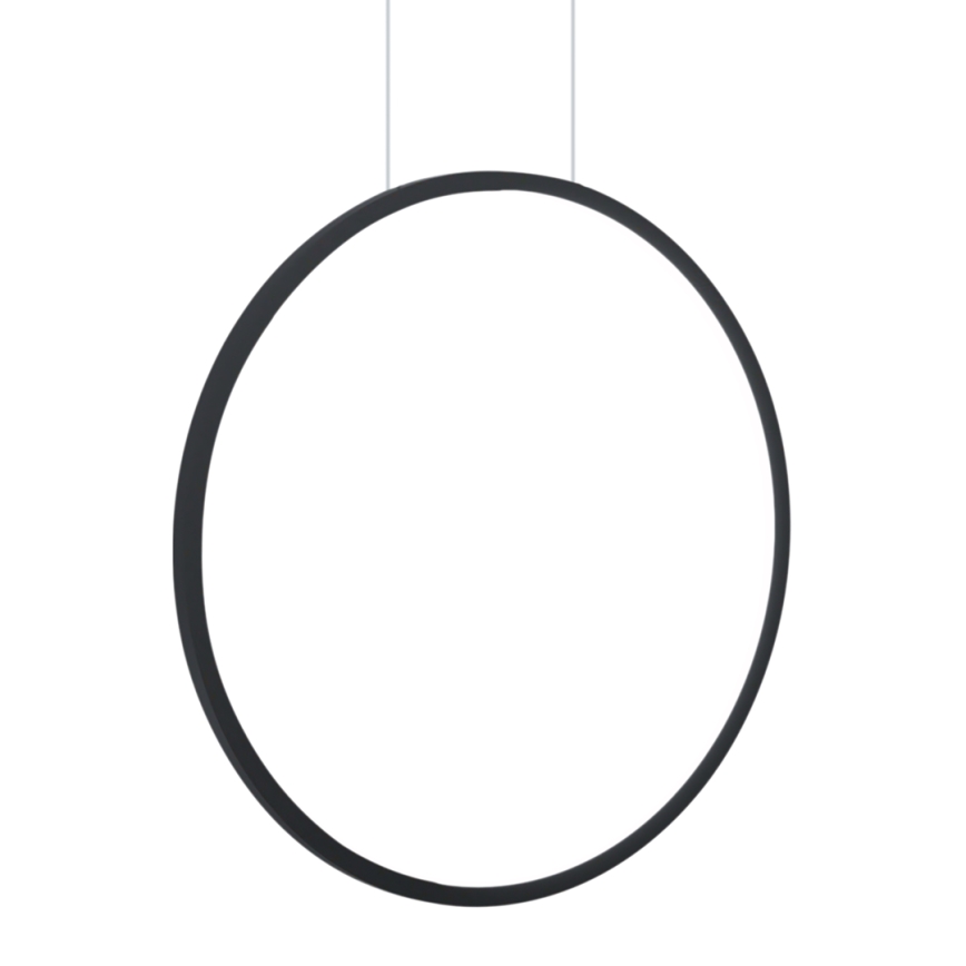 Светодиодная подвесная люстра для ванной комнаты SATURNO LED/28W/230V диаметр 50 см IP44 антрацит