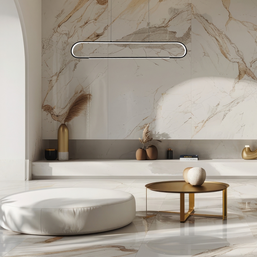 Светодиодная подвесная люстра FRAME LED/42W/230V черный