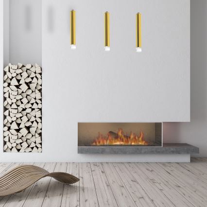Светодиодная подвесная люстра GOLDIE 3xLED/15W/230V золотистый