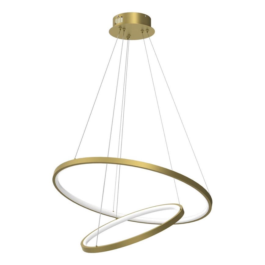 Светодиодная подвесная люстра HOOP LED/51W/230V диаметр 60 см 4000K золотистый
