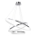 Светодиодная подвесная люстра HOOP LED/93W/230V диаметр 80 см 4000K блестящий хром