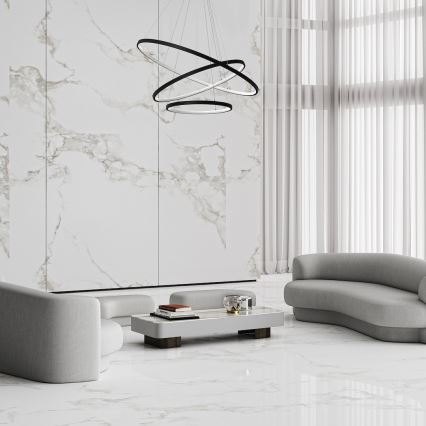 Светодиодная подвесная люстра HOOP LED/93W/230V диаметр 80 см 4000K черный