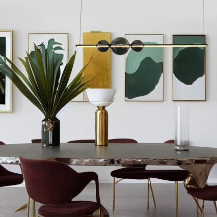 Светодиодная подвесная люстра KUGEL LED/30W/230V черный