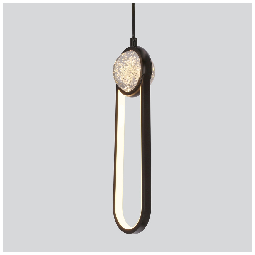 Светодиодная подвесная люстра LACRIMA LED/15W/230V 3000K черный
