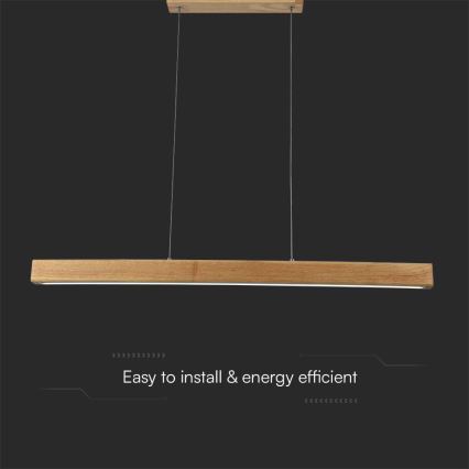 Светодиодная подвесная люстра LED/12W/230V 4000K коричневый