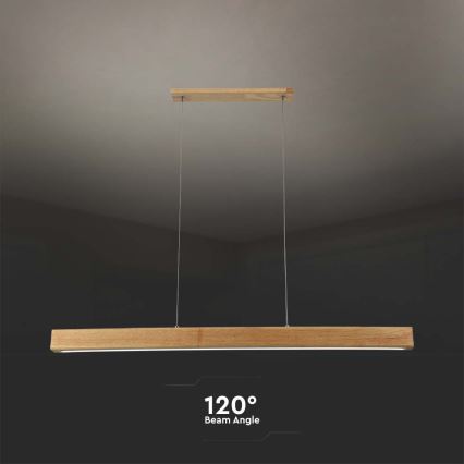 Светодиодная подвесная люстра LED/12W/230V 4000K коричневый
